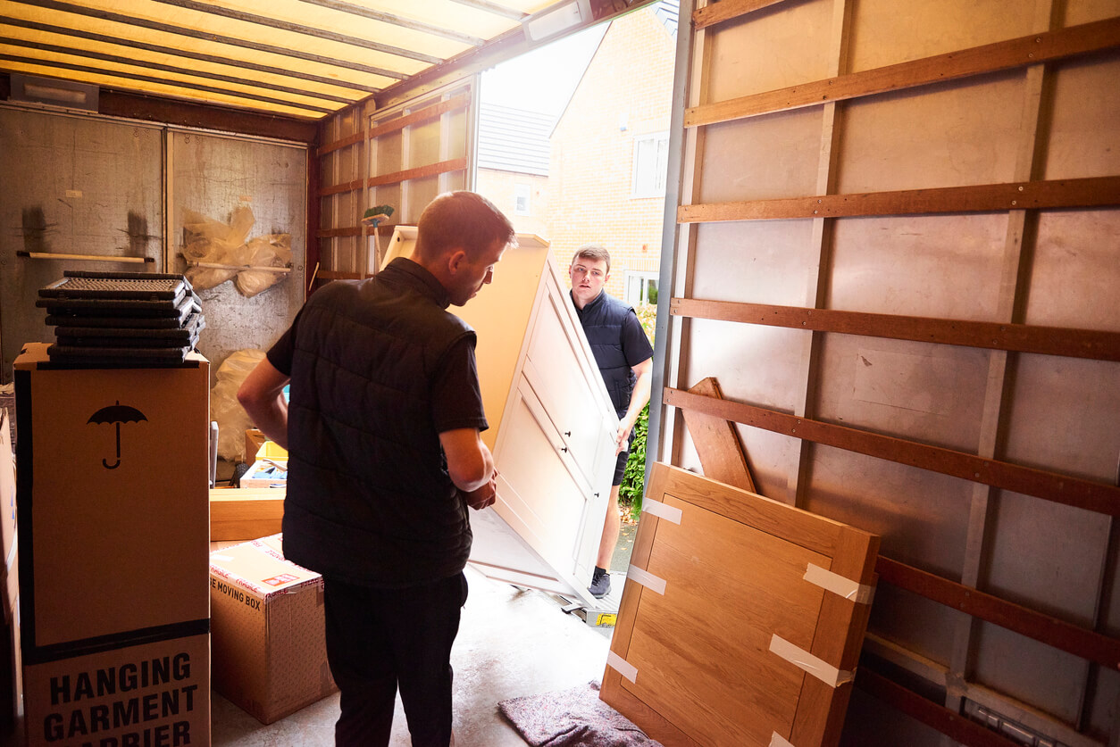 image of movers unloading a truck