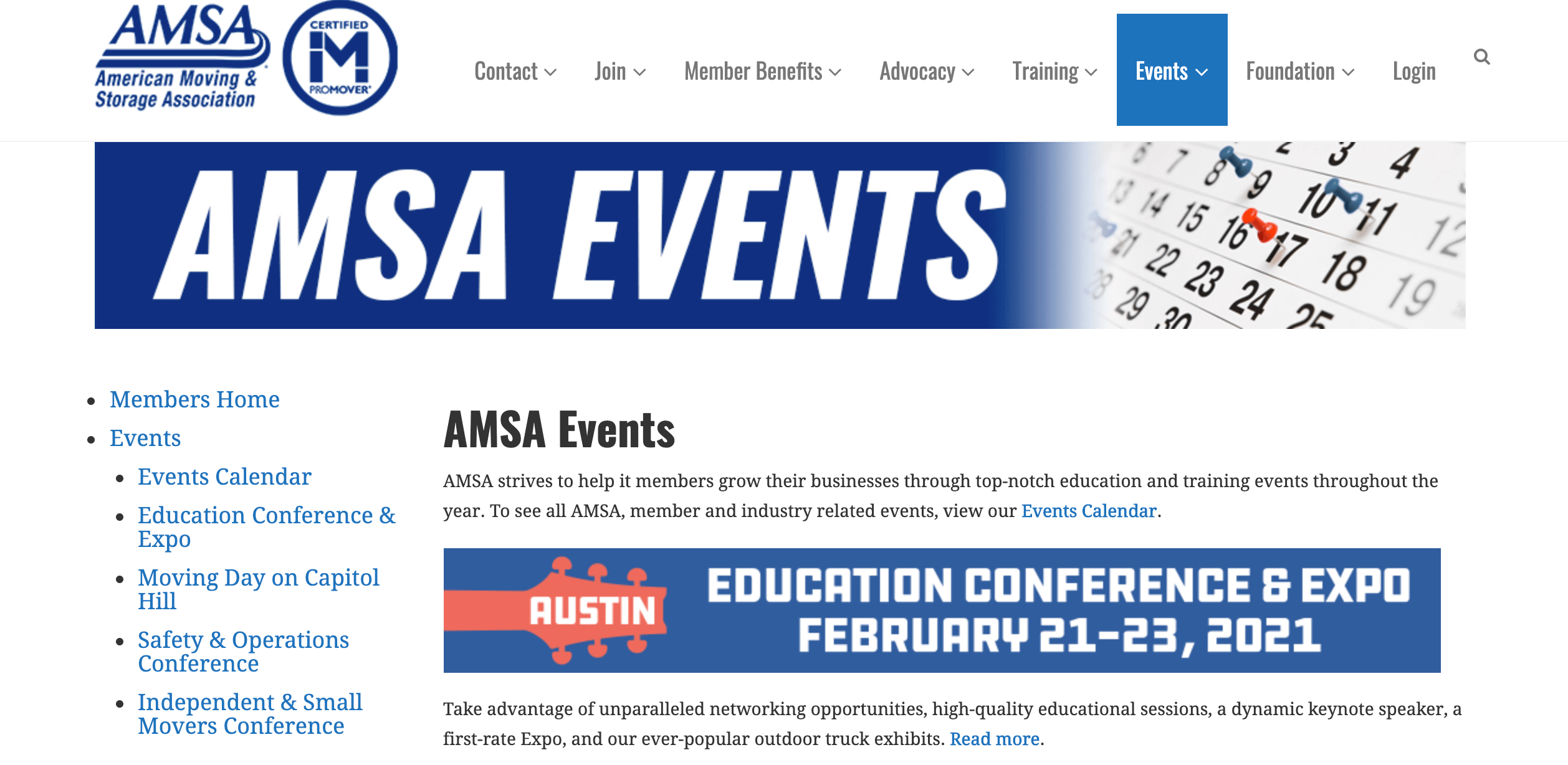 AMSA Events